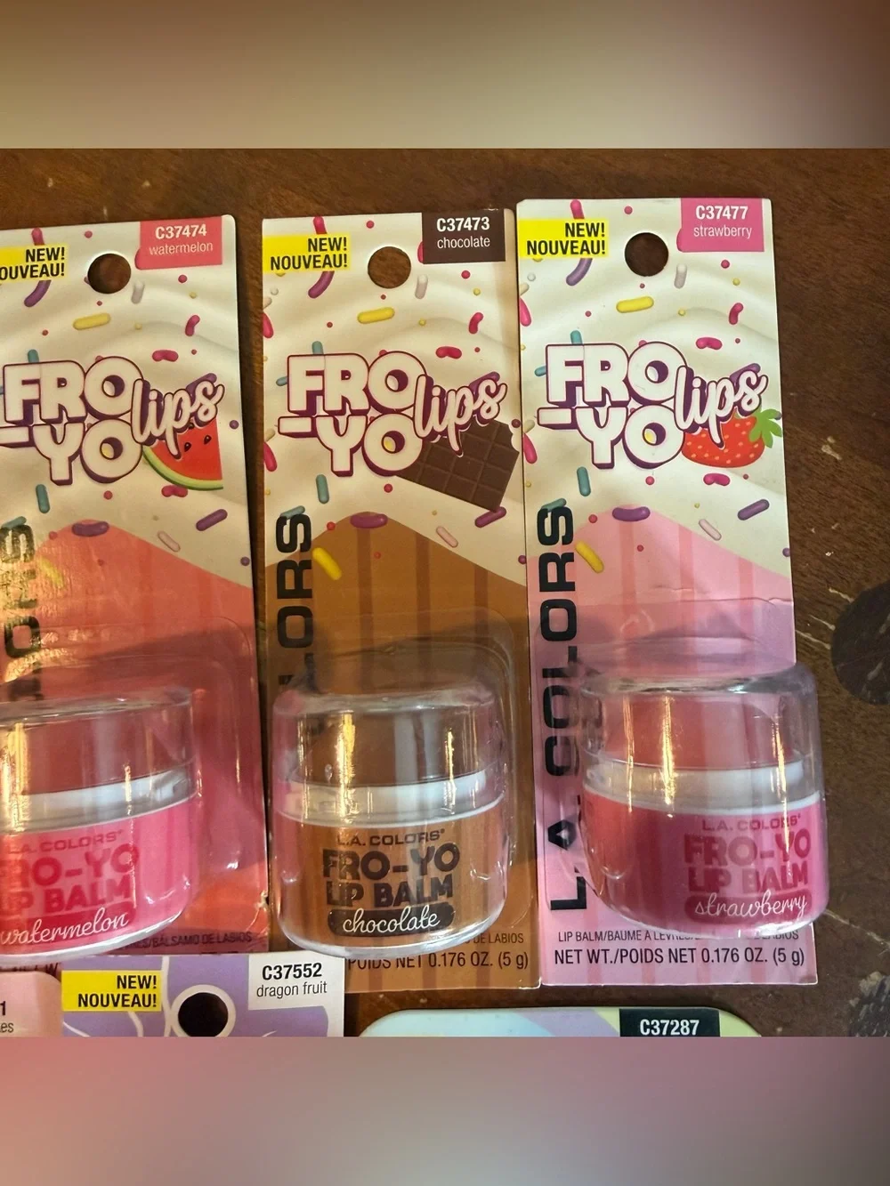 L.A. Colors Lip & Cheek Set - Peach, Pink, Clear Shimmer